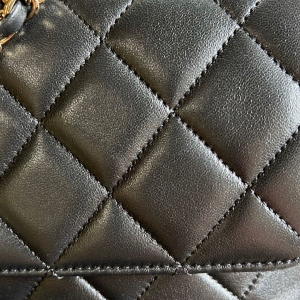 CHANEL Lambskin Quilted Small Trendy CC Dual Handle Flap Bag Black - Picture 13 of 13